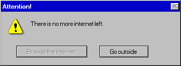There's no internet left